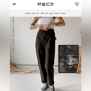 P & co - 304 service fatigue pants